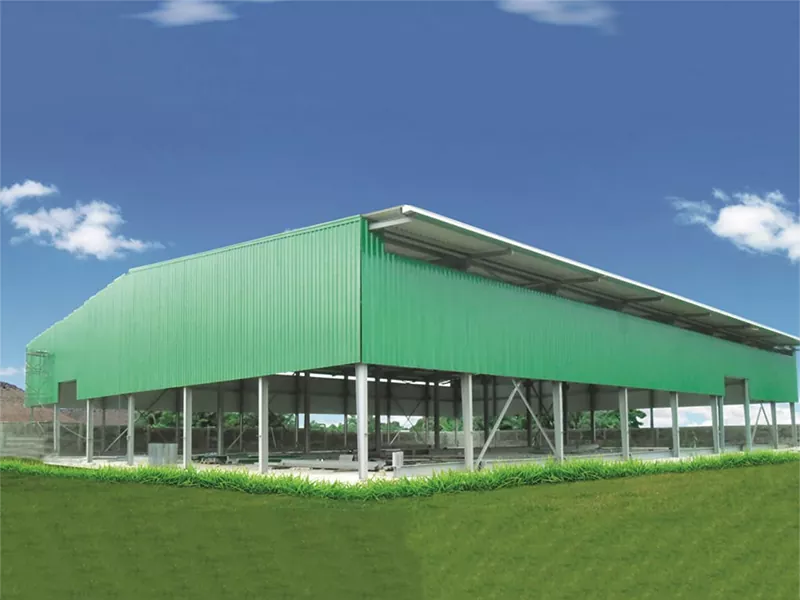 Edifício de armazém de metal pré-fabricado ecológico